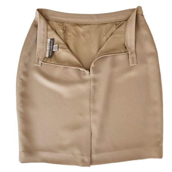 Petite Sophisticate Vintage Pencil Suit Skirt | NWT | 10P | Bone/Cream - Picture 13 of 16